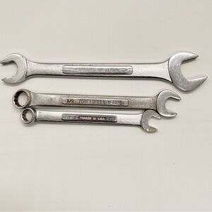 Vintage Craftsman USA V Series  SAE Wrench~2 Combo 1/2 & 3/8~1 Open End 3/4,5/8